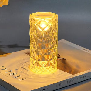 Rise Diamond Table Touch Lamp Crystal Usb Chargeable
