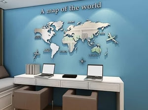 WORLD MAP WALL CLOCK©